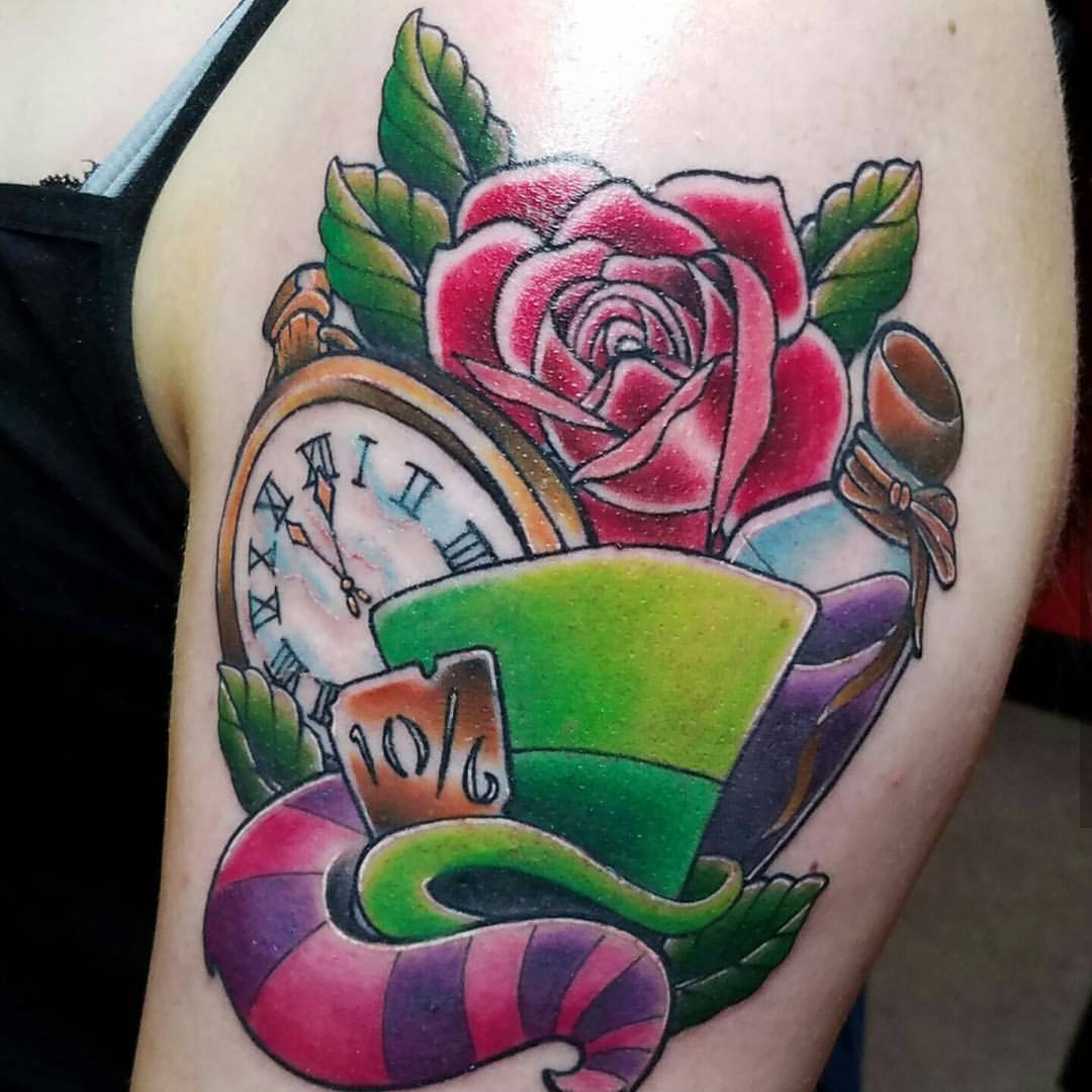105 Fairy Alice In Wonderland Tattoo Designs Ideas 2019 105 Fairy Alice In Wonderland Tattoo Designs Ideas 2019