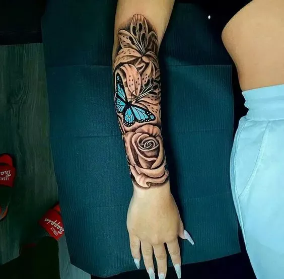 120 Pretty And Girly Half Sleeve Tattoo Ideas For Females Lace Sleeve 120 Pretty And Girly Half Sleeve Tattoo Ideas For Females Lace Sleeve