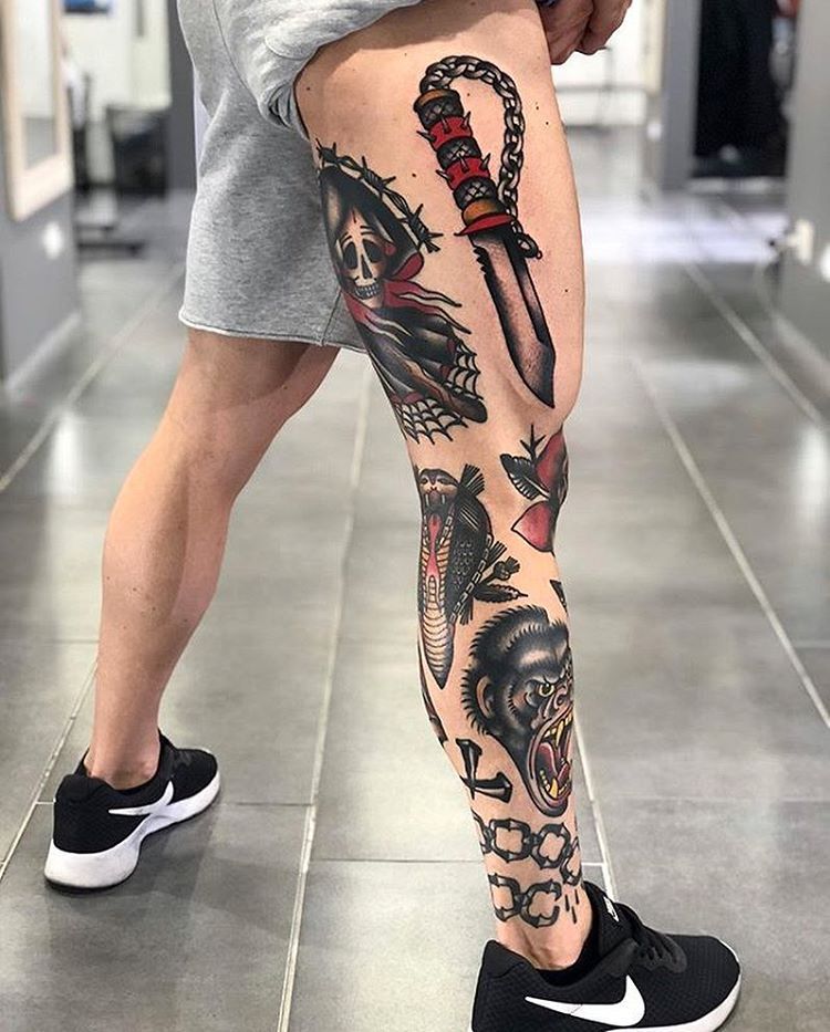 27 Coolest Leg Sleeve Tattoo Designs For Men In Different Styles 27 Coolest Leg Sleeve Tattoo Designs For Men In Different Styles