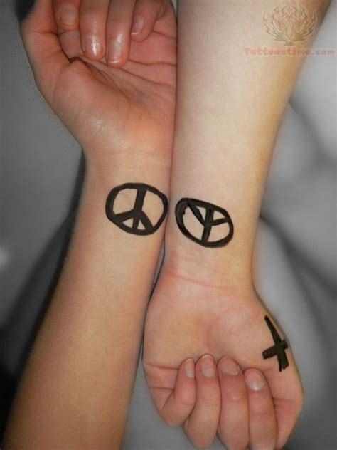 36 Classic Peace Symbol Wrist Tattoos Design 36 Classic Peace Symbol Wrist Tattoos Design