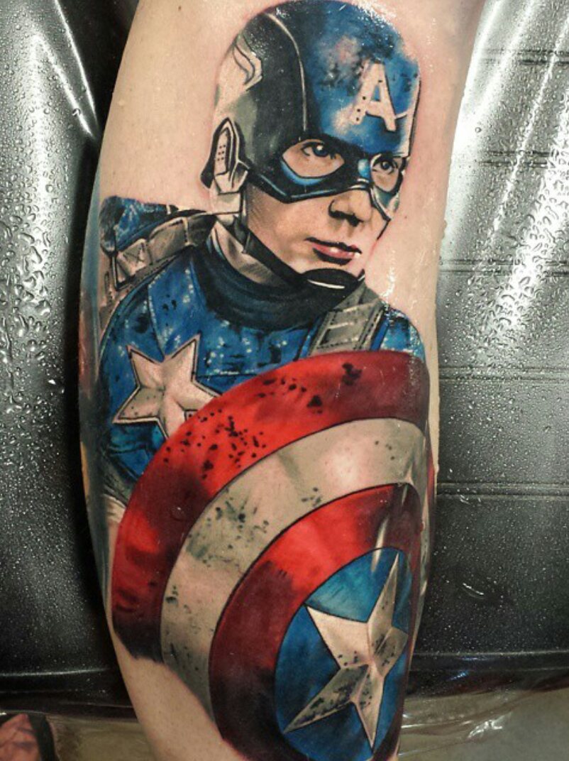 40 Captain America Tattoos 40 Captain America Tattoos