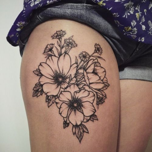 40 Elegant Unique Flower Thigh Tattoos Design For Women Flower Thigh 40 Elegant Unique Flower Thigh Tattoos Design For Women Flower Thigh