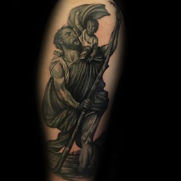40 St Christopher Tattoo Designs For Men Manly Ink Ideas 40 St Christopher Tattoo Designs For Men Manly Ink Ideas