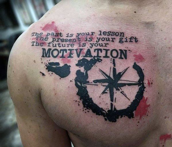 41 Inspiring Chest Quote Tattoo Designs For Men 41 Inspiring Chest Quote Tattoo Designs For Men