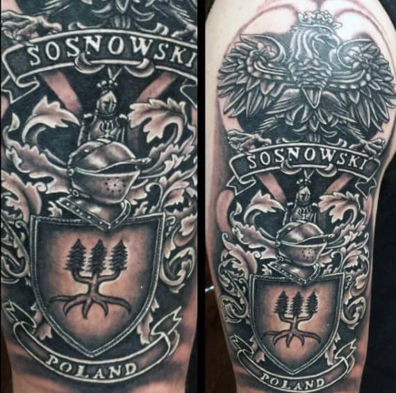 43 Family Crest Tattoos For Men 43 Family Crest Tattoos For Men