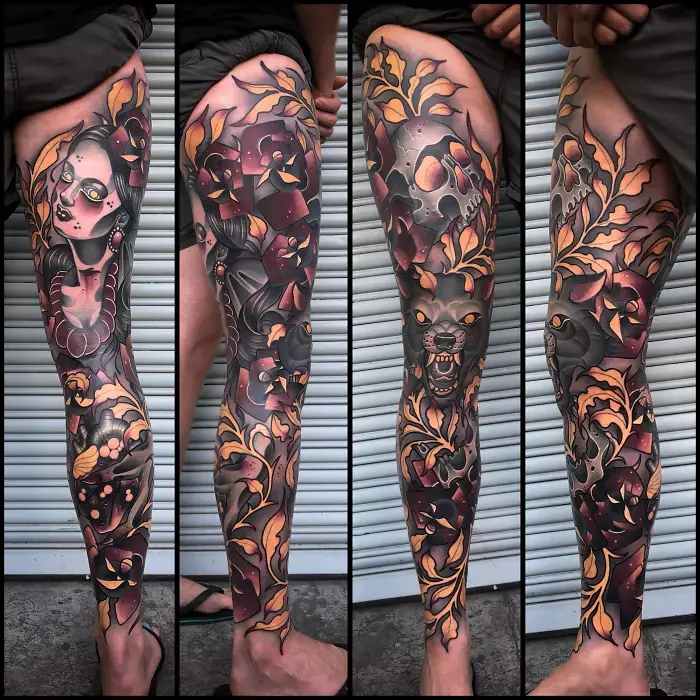 45 People Who Got Awesome Leg Tattoos Demilked 45 People Who Got Awesome Leg Tattoos Demilked