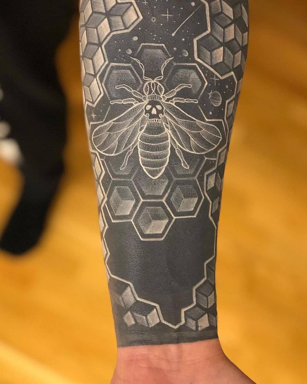 50 Beautiful Blackout Tattoos With White Ink For Perfect Contrast 50 Beautiful Blackout Tattoos With White Ink For Perfect Contrast