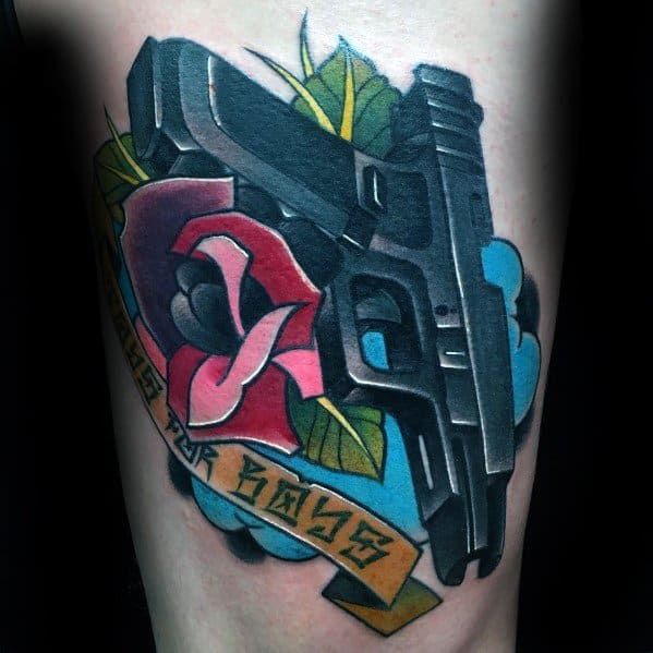 60 Glock Tattoo Ideas For Men Handgun Designs 60 Glock Tattoo Ideas For Men Handgun Designs