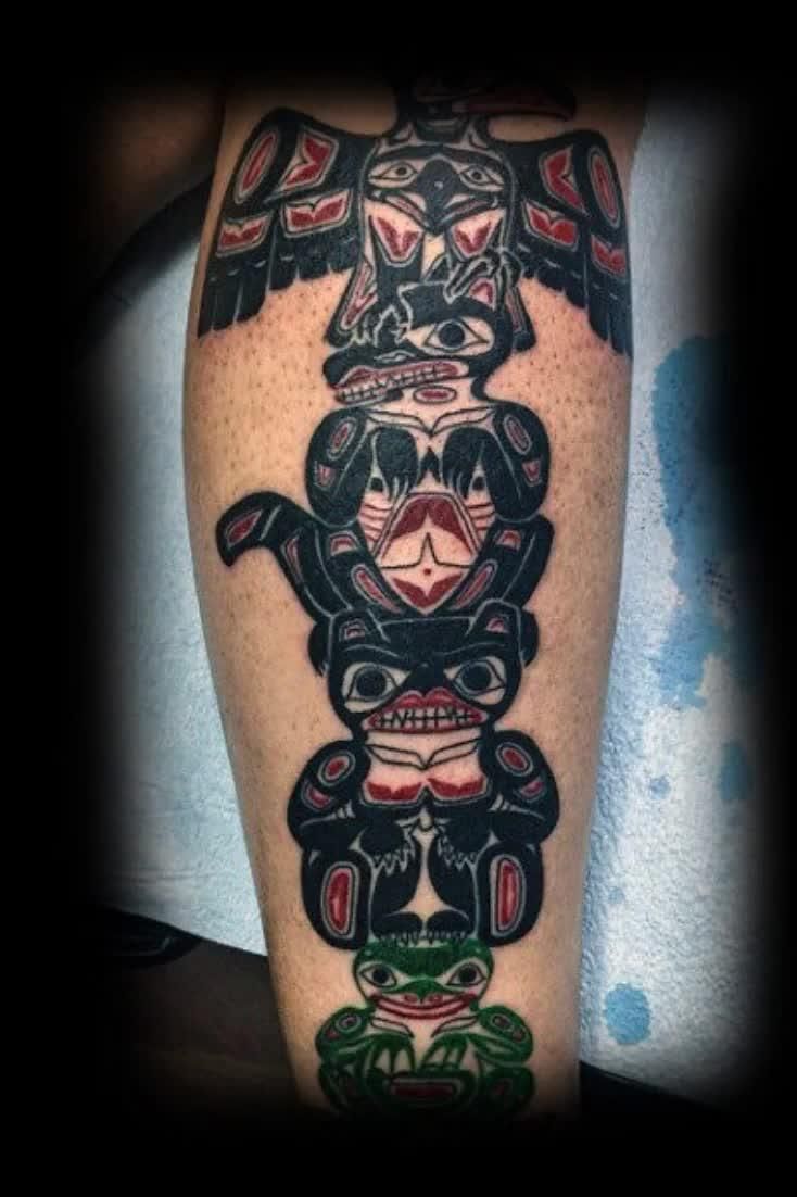 70 Totem Pole Tattoo Designs For Men Carved Creation Ink 70 Totem Pole Tattoo Designs For Men Carved Creation Ink