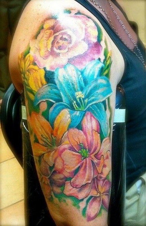 74 Gorgeous Flower Tattoos Design Mens Craze 74 Gorgeous Flower Tattoos Design Mens Craze
