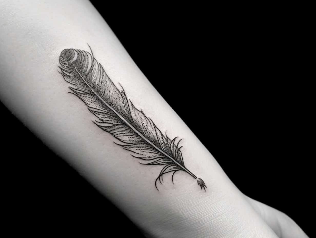 A Feather Tattoo Meaning A Feather Tattoo Meaning