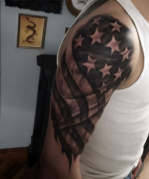 American Flag Half Sleeve Tattoos American Flag Half Sleeve Tattoos