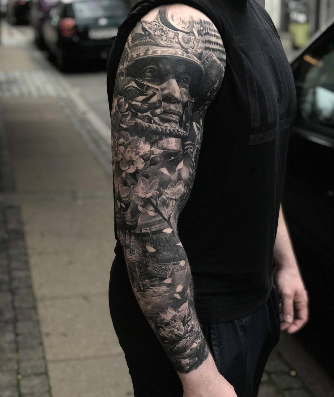 Anime Tattoo Sleeve Black And White Vannesa Anthony Anime Tattoo Sleeve Black And White Vannesa Anthony
