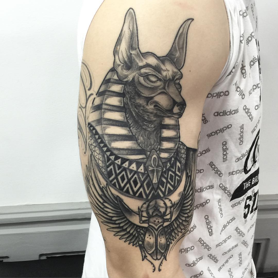 Anubis Egyptian God Tattoo Designs Anubis Egyptian God Tattoo Designs
