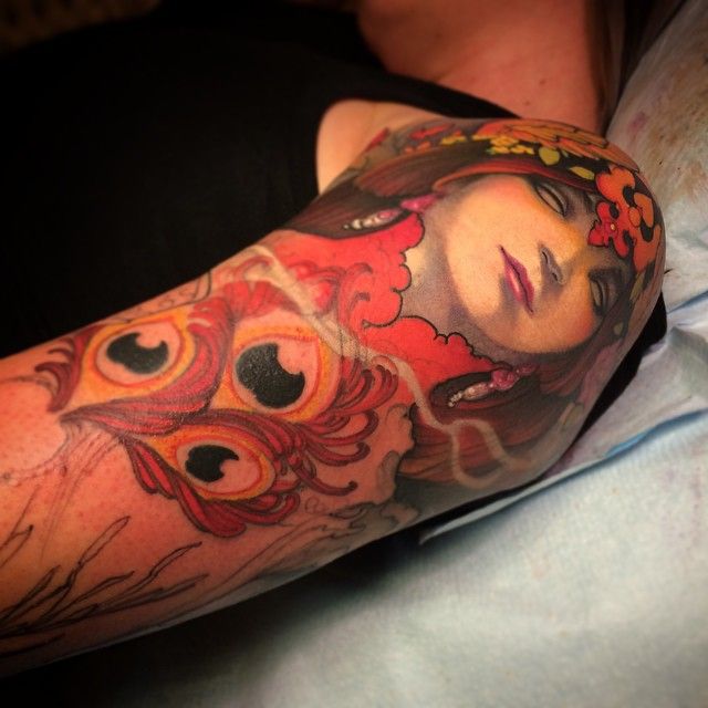 Art Nouveau Style Shoulder Piece By The Inimitable Jeff Gogue Art Art Nouveau Style Shoulder Piece By The Inimitable Jeff Gogue Art