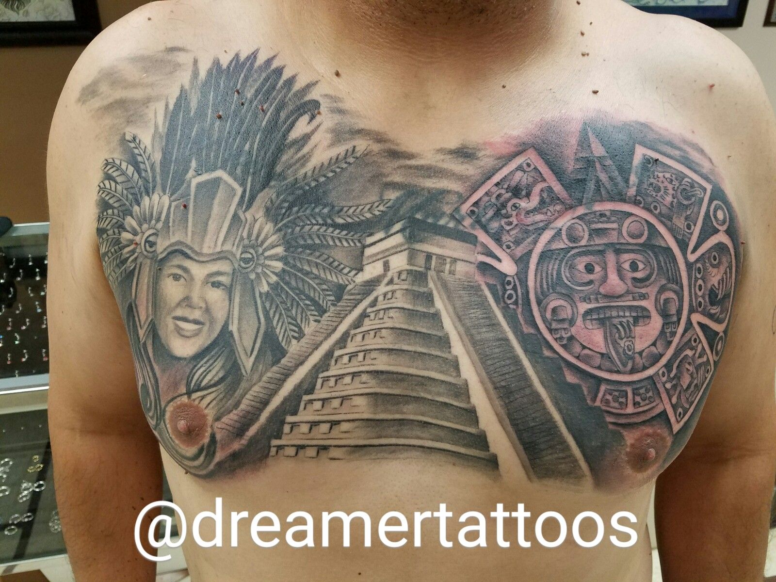 Aztec Pyramid Tattoo Flash Aztec Pyramid Tattoo Flash