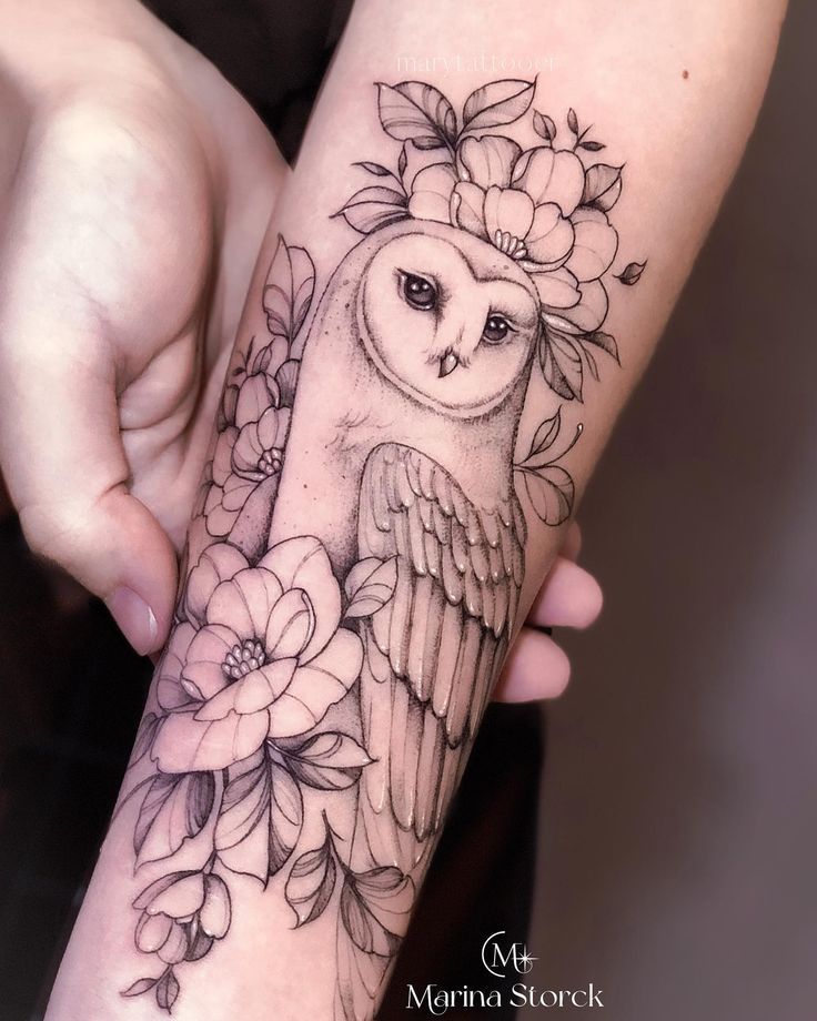 Barn Owl Tattoo Wrist Barn Owl Tattoo Wrist
