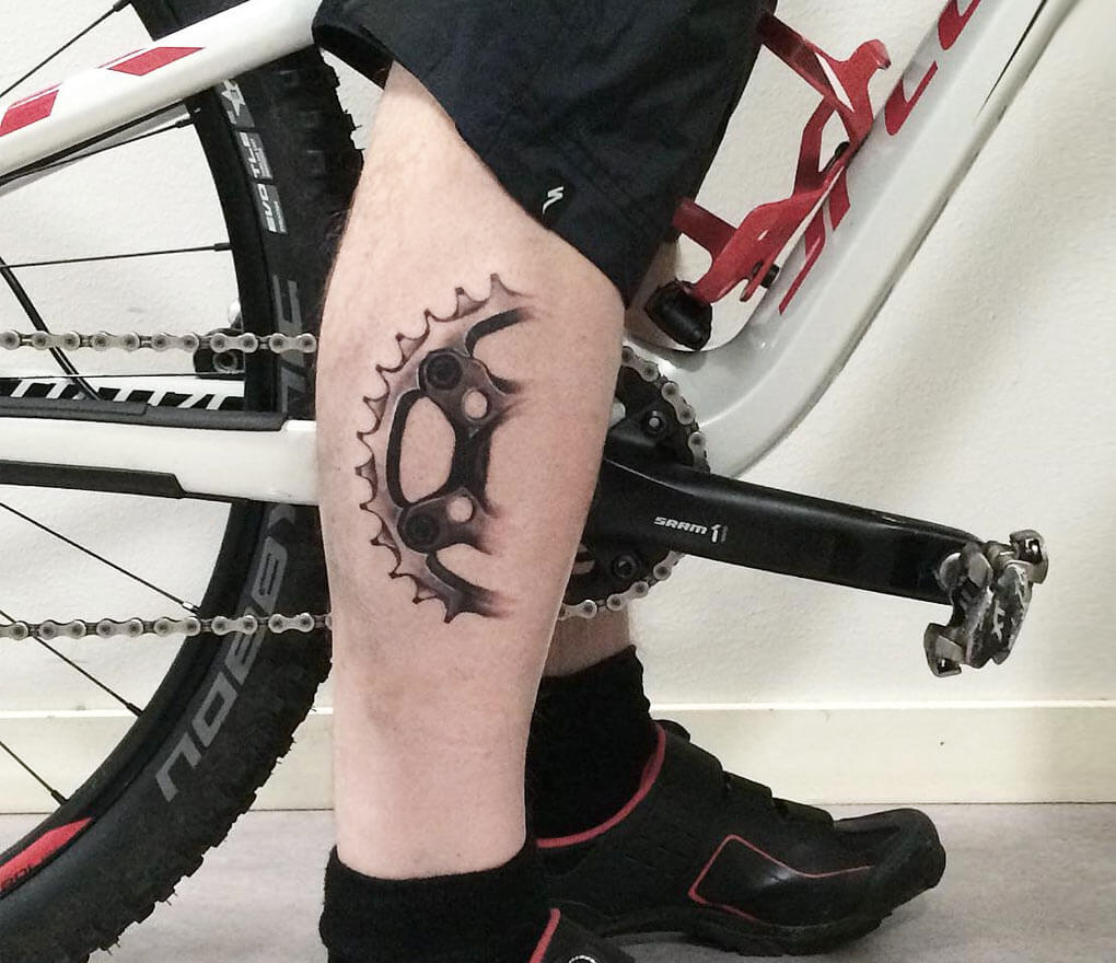 Bike Tattoo By Adrian Lindell Photo 25198 Bike Tattoo By Adrian Lindell Photo 25198