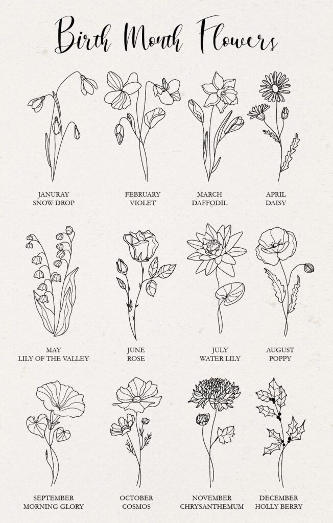 Birth Flower Tattoo 180 Beautiful Ideas 2023 Sboygirl Birth Flower Tattoo 180 Beautiful Ideas 2023 Sboygirl