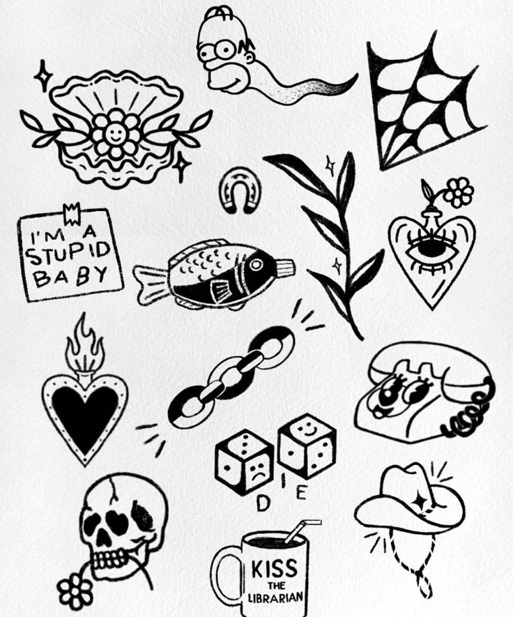 Black And White Flash Tattoo Black And White Flash Tattoo