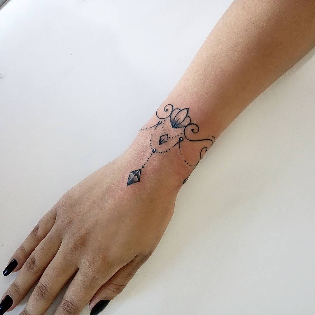 Charm Bracelet Tattoos For Wrist Charm Bracelet Tattoos For Wrist