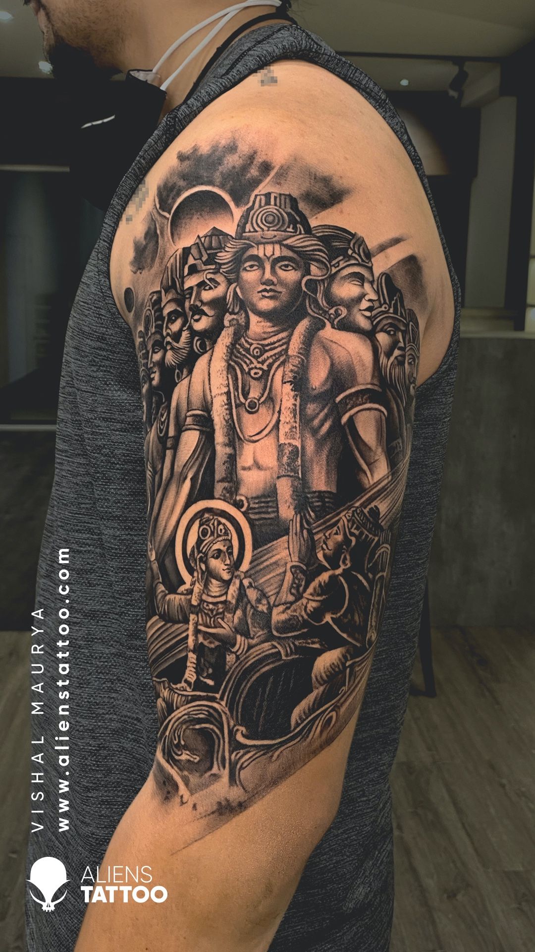 Colorful Lord Vishnu Hinduism Tattoo Tattoos Designs Colorful Lord Vishnu Hinduism Tattoo Tattoos Designs