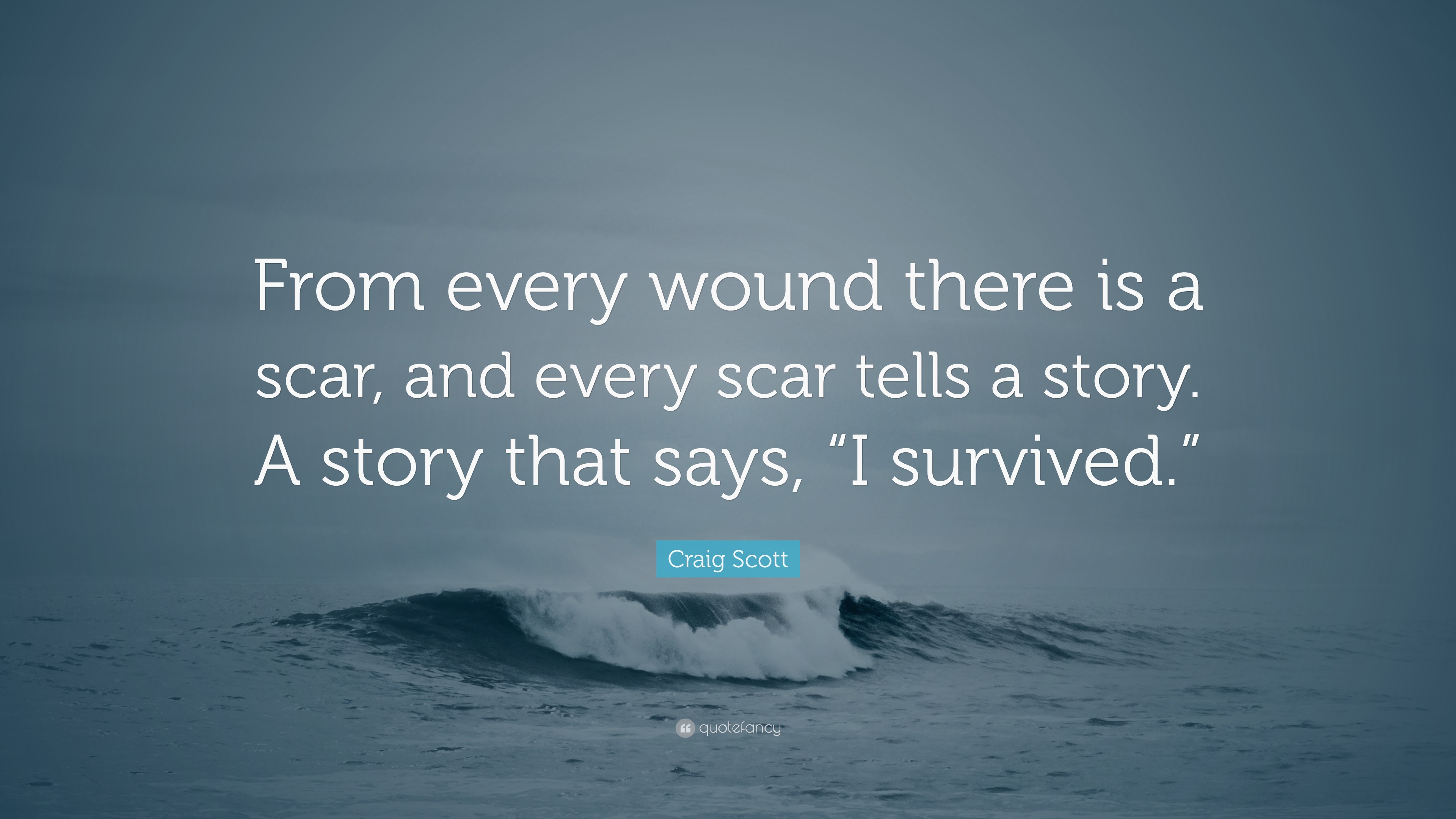 Craig Scott Quote From Every Wound There Is A Scar And Every Scar Craig Scott Quote From Every Wound There Is A Scar And Every Scar