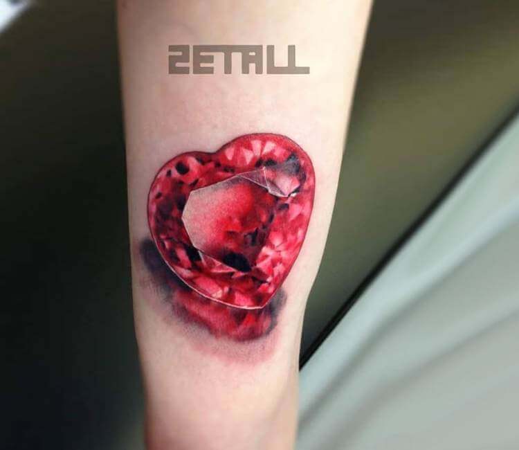 Diamond Heart Tattoo By Victor Zetall Post 21117 Diamond Heart Tattoo By Victor Zetall Post 21117