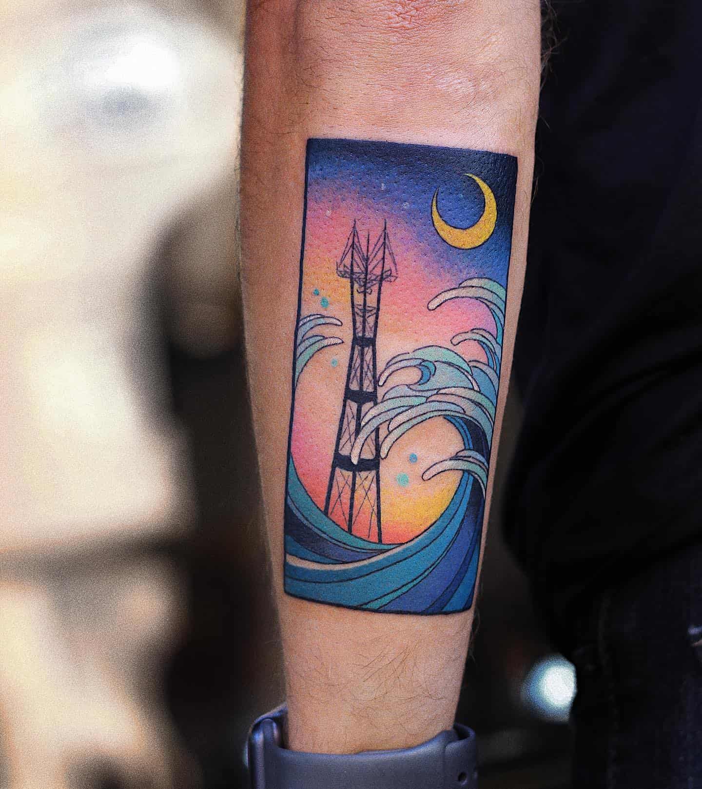 Discover More Than 76 Waves Tattoo Forearm In Coedo Com Vn Discover More Than 76 Waves Tattoo Forearm In Coedo Com Vn
