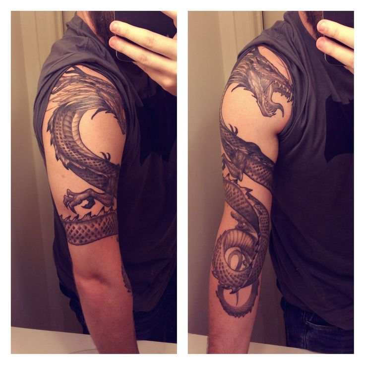 Dragon Tattoo Wrapping Around Arm Dragon Tattoo Wrapping Around Arm