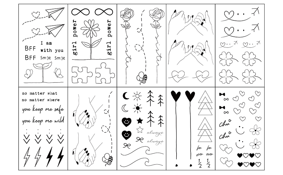 Esland Realistic Best Friends Temporary Tattoos Matching Bestie Tattoo Stickers For Women Girls Couples And Family Amazon Co Uk Beauty Esland Realistic Best Friends Temporary Tattoos Matching Bestie Tattoo Stickers For Women Girls Couples And Family Amazon Co Uk Beauty