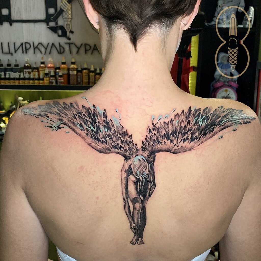Fallen Angel Tattoos What S Their Meaning Plus Ideas Photos Fallen Angel Tattoos What S Their Meaning Plus Ideas Photos