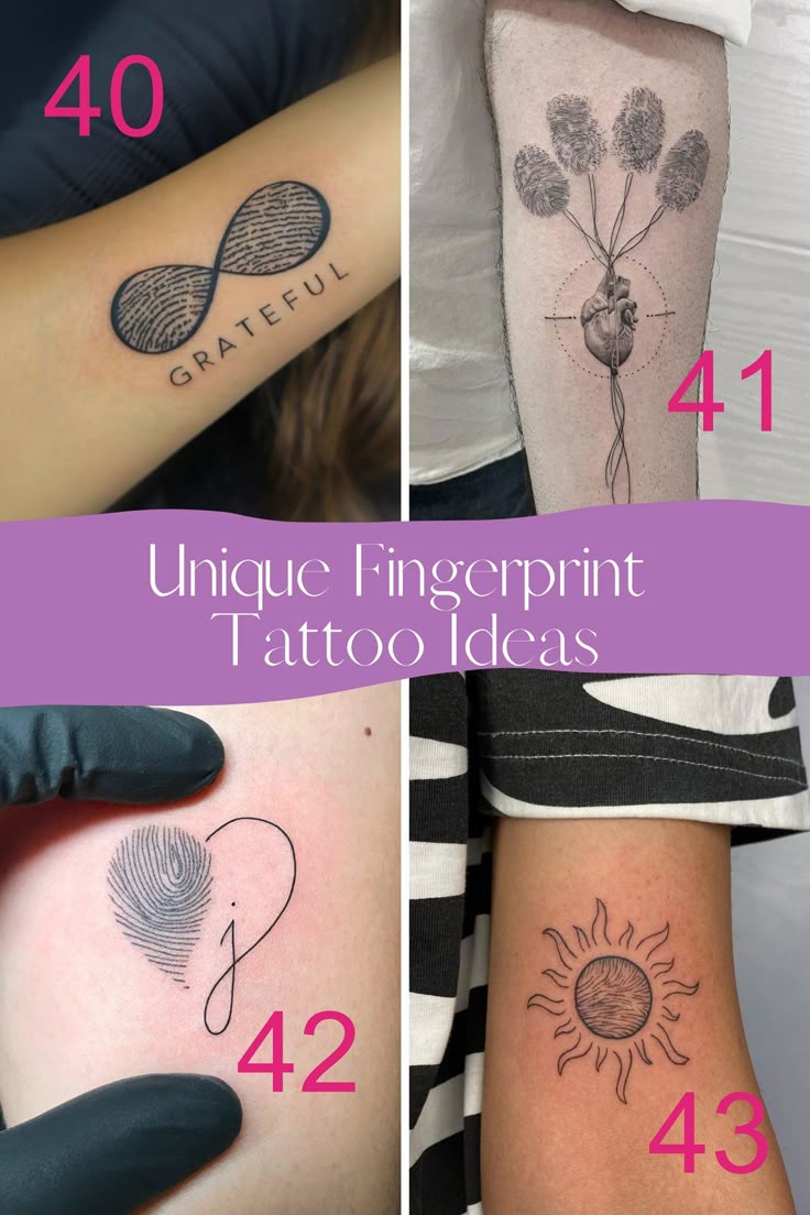 Fingerprint Tattoo Ideas For Females Fingerprint Tattoo Ideas For Females