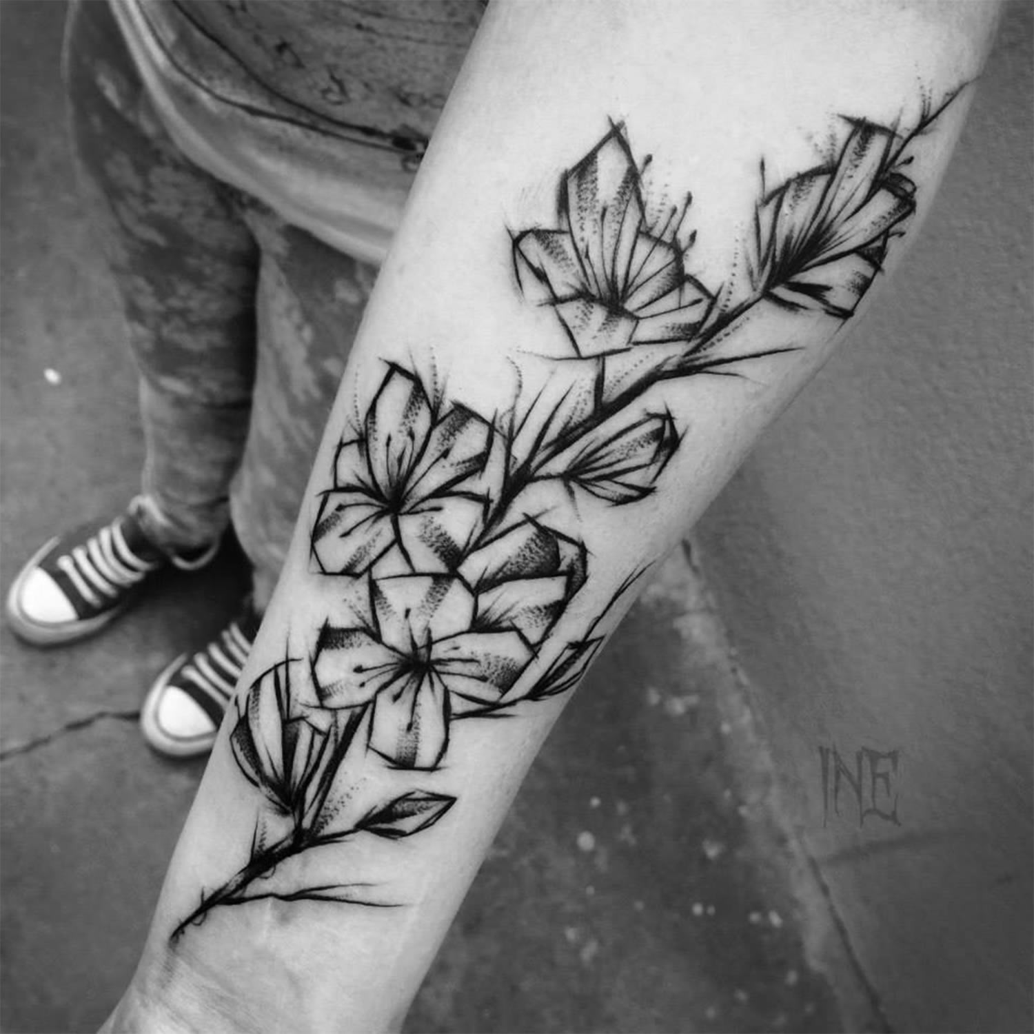 Flower Sketches For Tattoos Flower Sketches For Tattoos