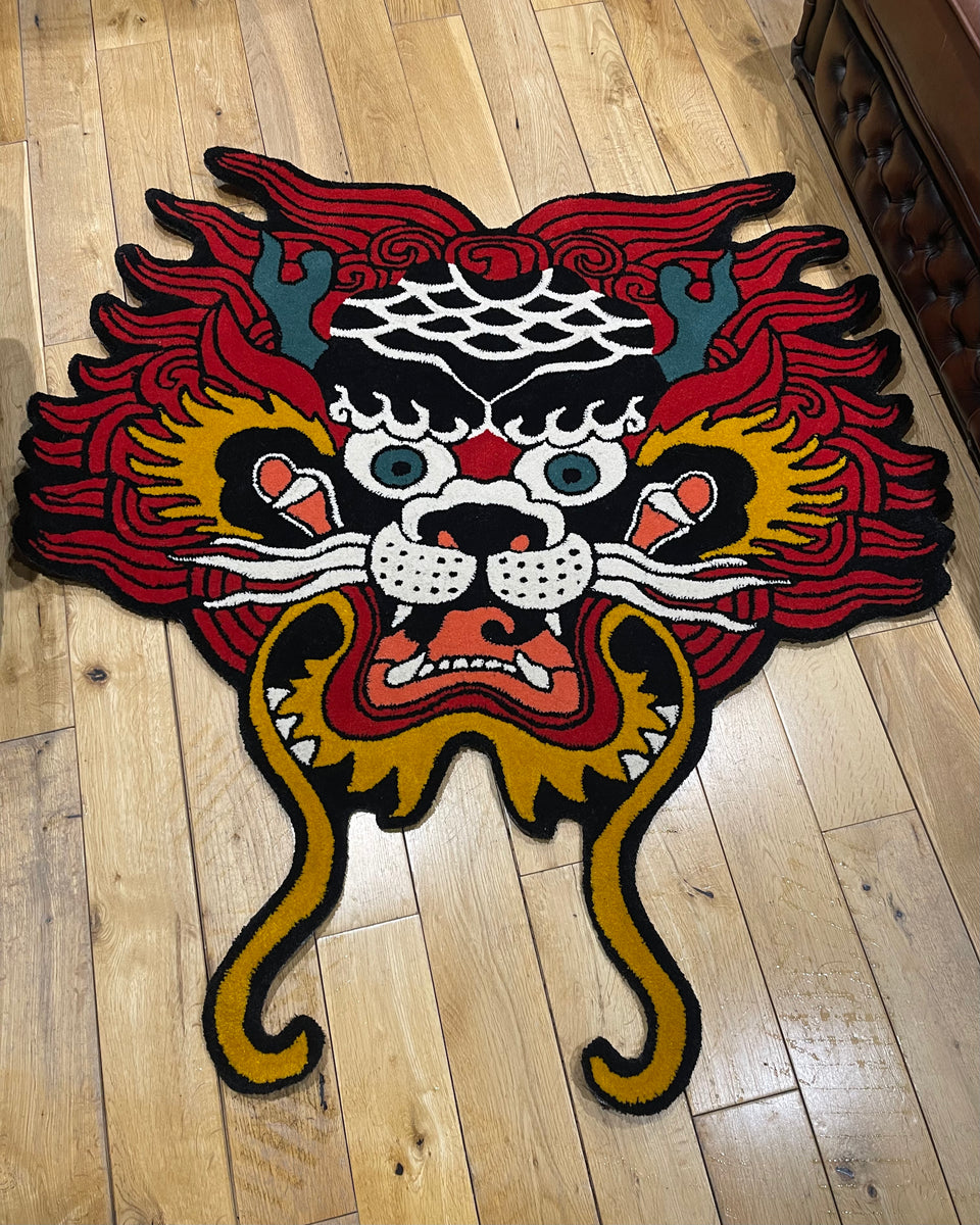 Fudo Rug Japanese Tattoo Decor Inked Rugs Fudo Rug Japanese Tattoo Decor Inked Rugs