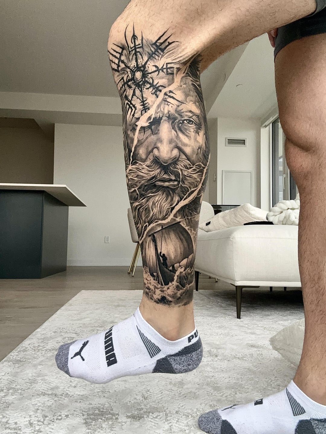 Fully Healed Lower Leg Sleeve One Sitting 11 Hours Done By Donny At Bali Tattoo Ontario Canada R Tattoo Fully Healed Lower Leg Sleeve One Sitting 11 Hours Done By Donny At Bali Tattoo Ontario Canada R Tattoo