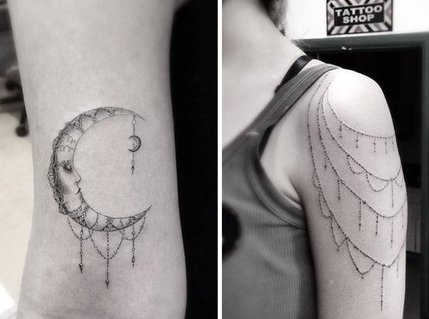 Geometric Fine Line Tattoos By Los Angeles Famous Tattoo Artist Dr Woo Geometric Fine Line Tattoos By Los Angeles Famous Tattoo Artist Dr Woo