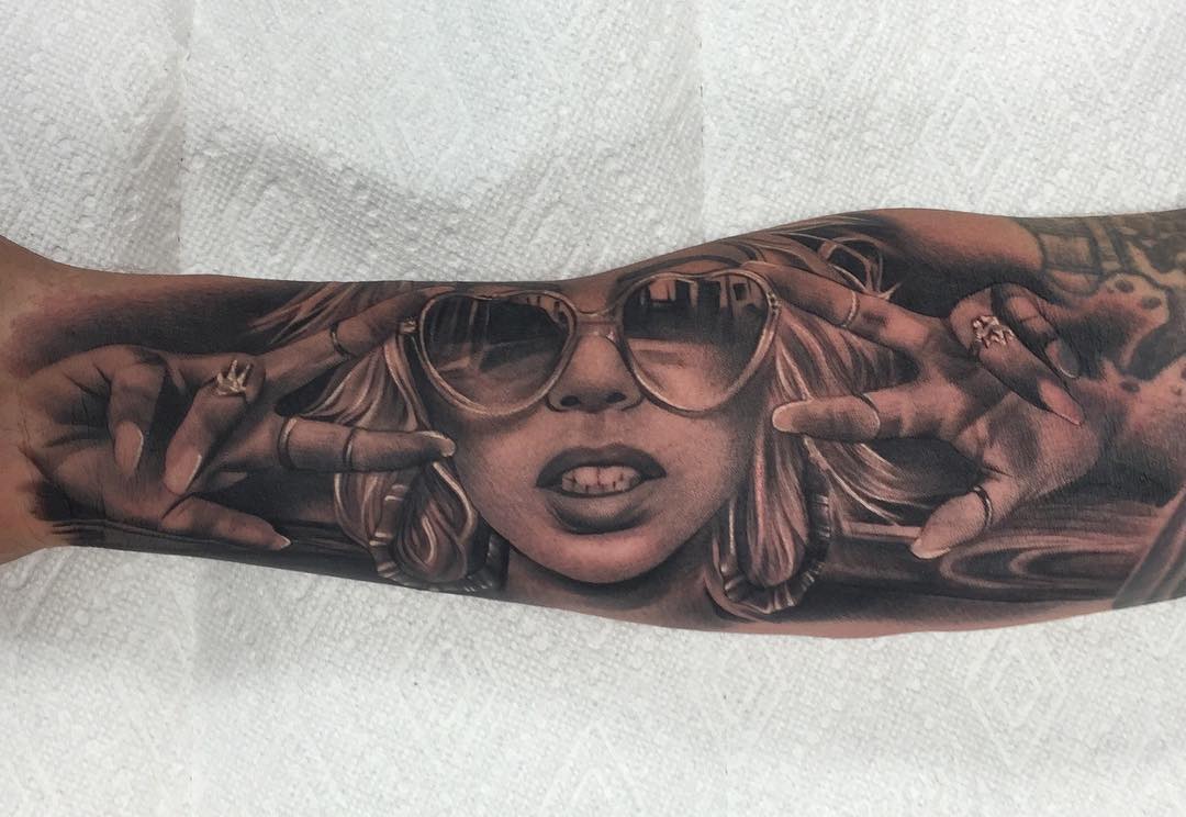 Girl With Sunglasses Portrait Tattoo Z Tattoo Geek Ideas For Best Girl With Sunglasses Portrait Tattoo Z Tattoo Geek Ideas For Best