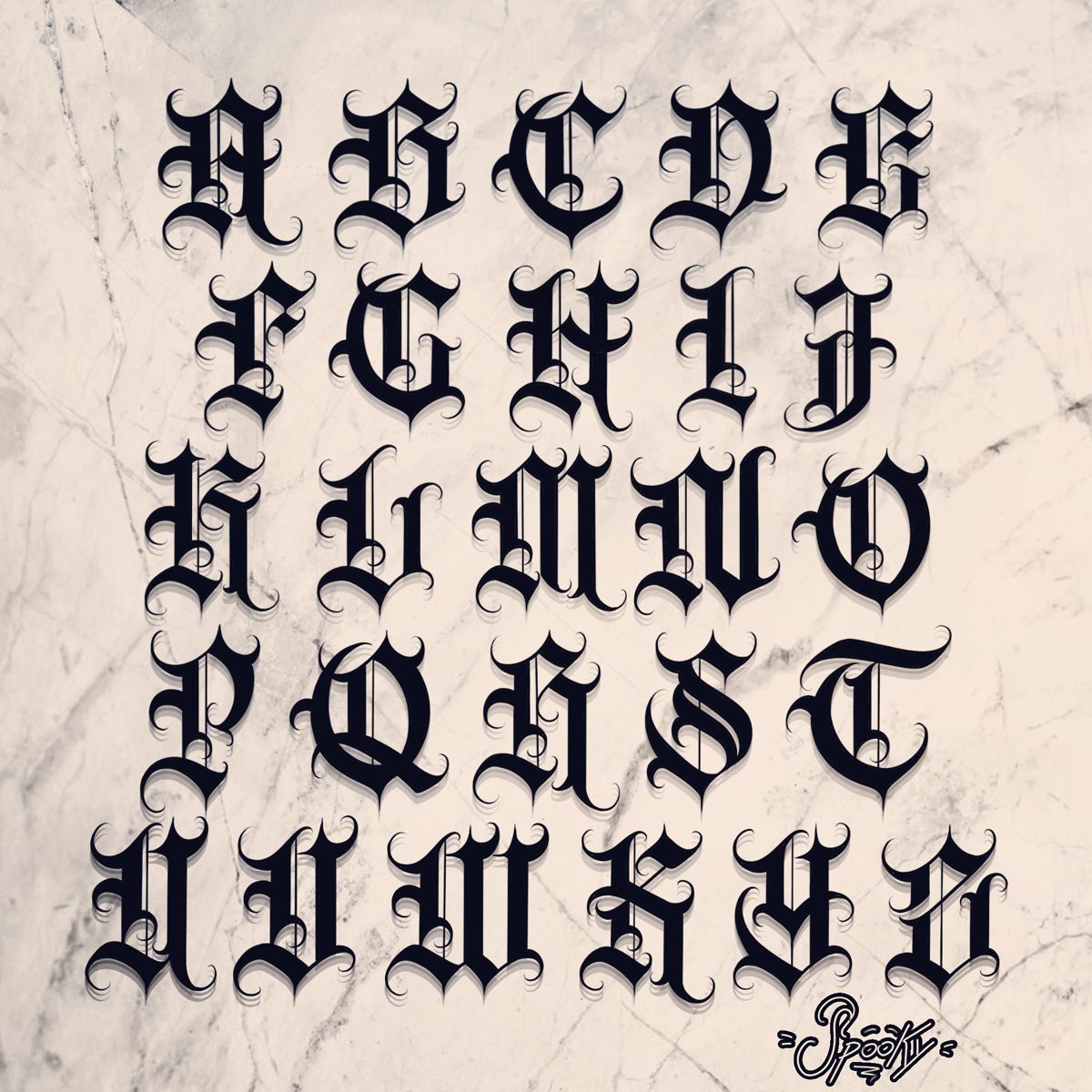 Gothic Alphabet By Spookyletters On Instagram Tattoo Lettering Gothic Alphabet By Spookyletters On Instagram Tattoo Lettering