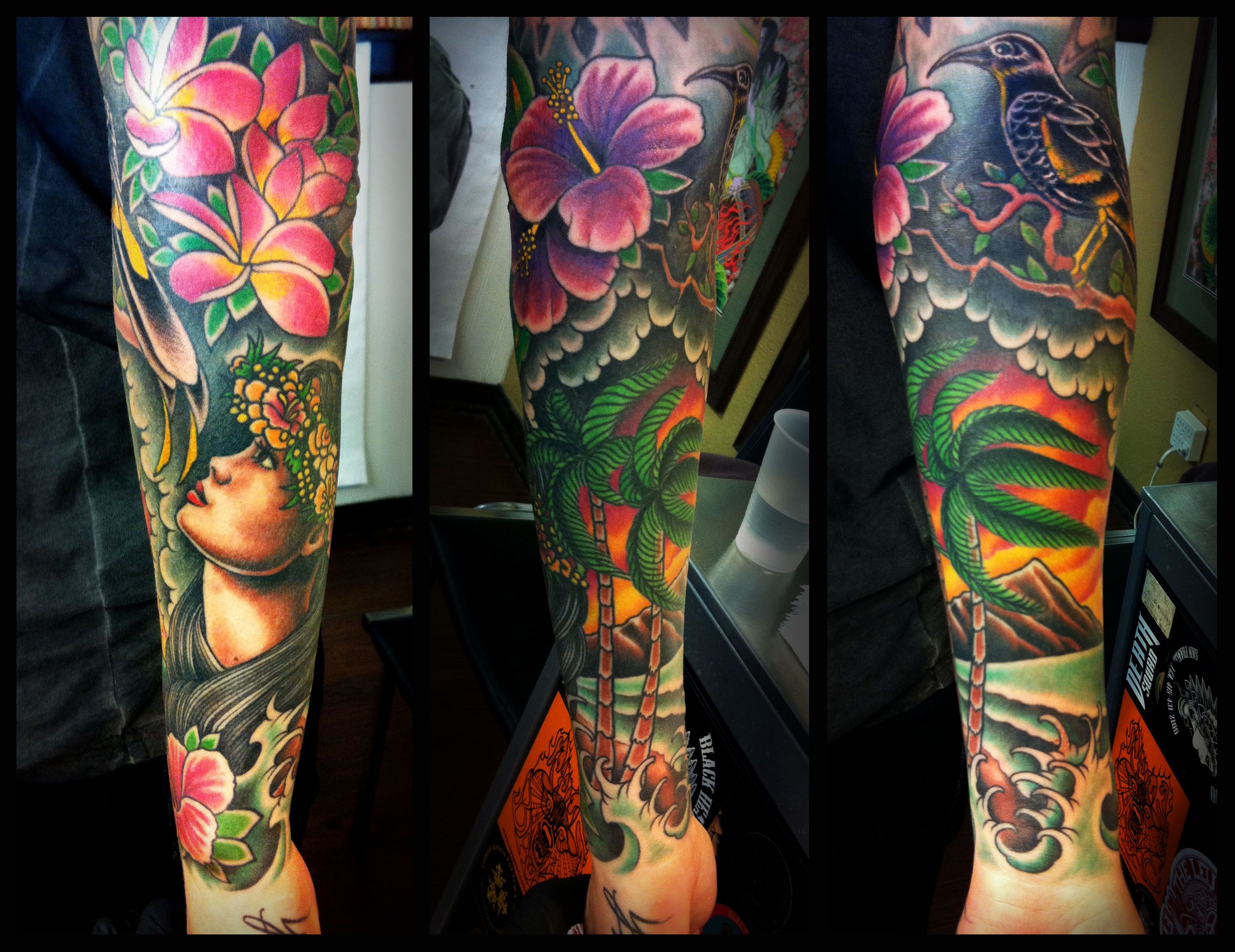 Hawaiian Flower Tattoos Hawaiian Flower Tattoos