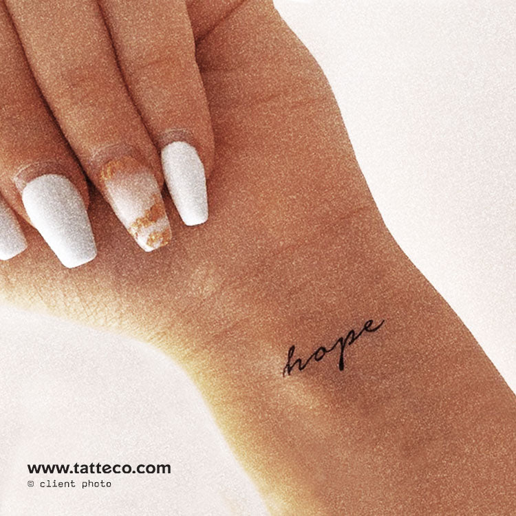 Hope Temporary Tattoo Set Of 3 Tatteco Hope Temporary Tattoo Set Of 3 Tatteco