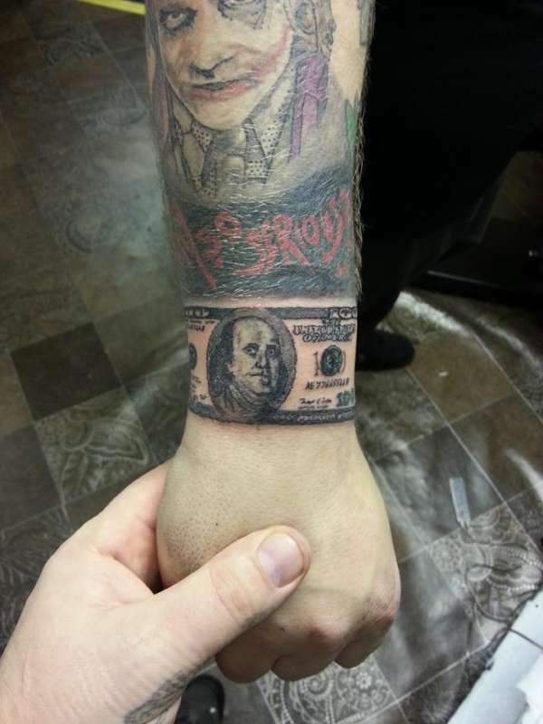 Hundred Dollar Bill Tattoo Hundred Dollar Bill Tattoo