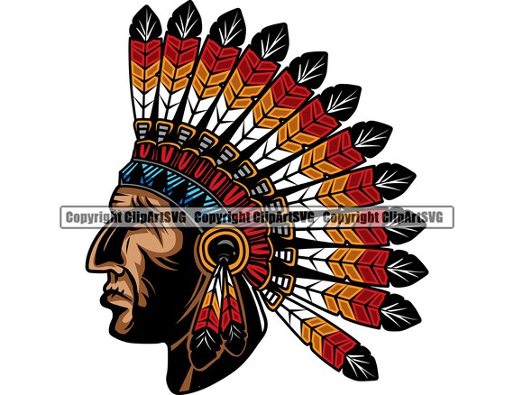 Indian Skull 1 Native American Warrior Headdress Feather Etsy Indian Skull 1 Native American Warrior Headdress Feather Etsy