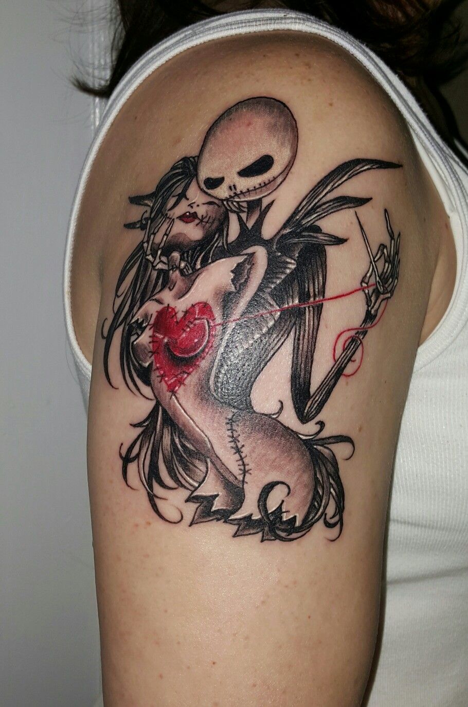 Jack Skellington Side Tattoo Jack Skellington Side Tattoo