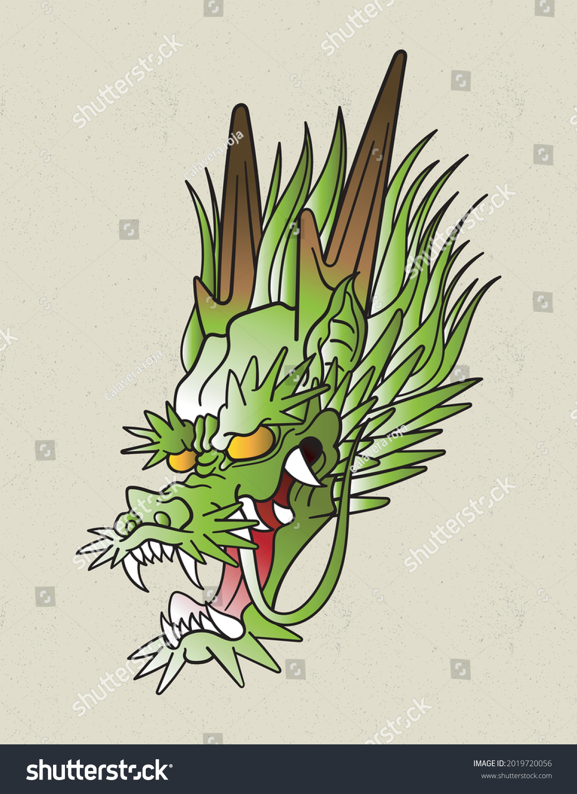 Japanese Dragon Head By Bonnfire Dragon Head Tattoo Traditional Japanese Dragon Head By Bonnfire Dragon Head Tattoo Traditional