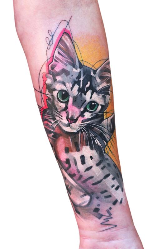Kitty Cat Tattoo Anime Kitten Skull Art Kitty Cat Tattoo Anime Kitten Skull Art