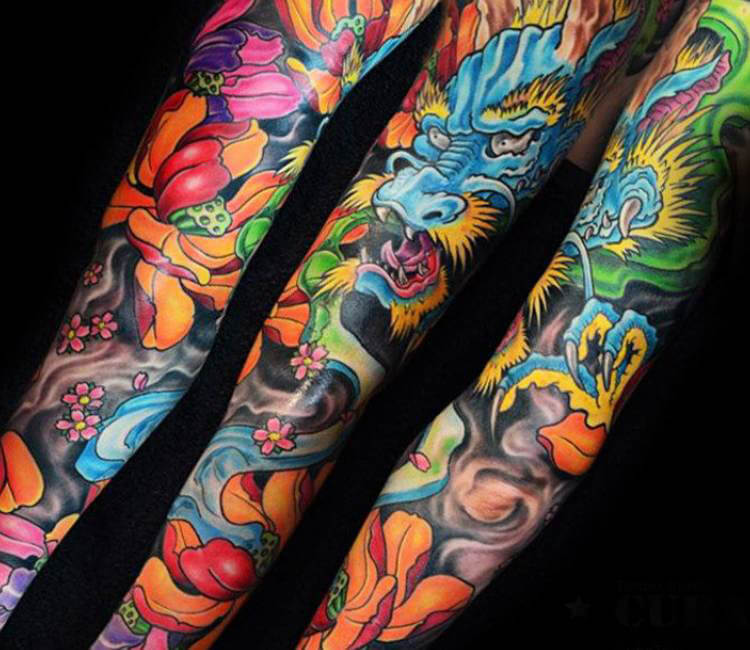 Lion Lady Leg Hand Sleeve Tattoo Design Karina Lion Lady Leg Hand Sleeve Tattoo Design Karina