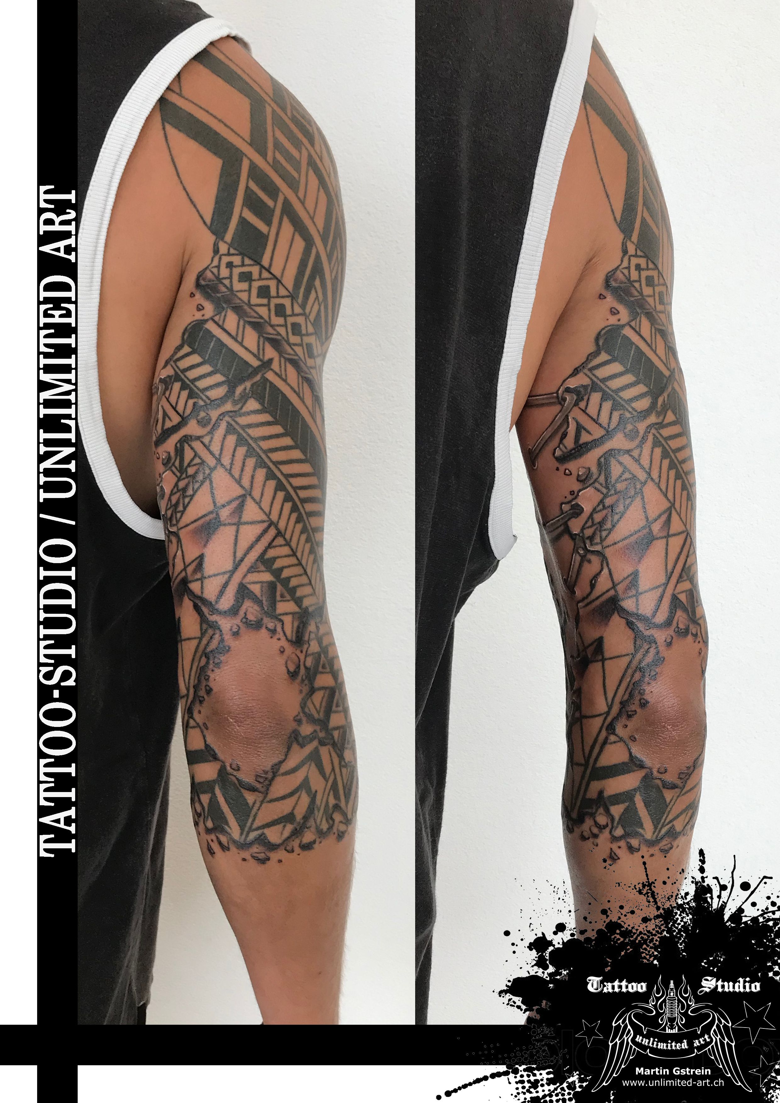 Maori Oberarm Tattoo Hautkunstwerk Maori Oberarm Tattoo Hautkunstwerk