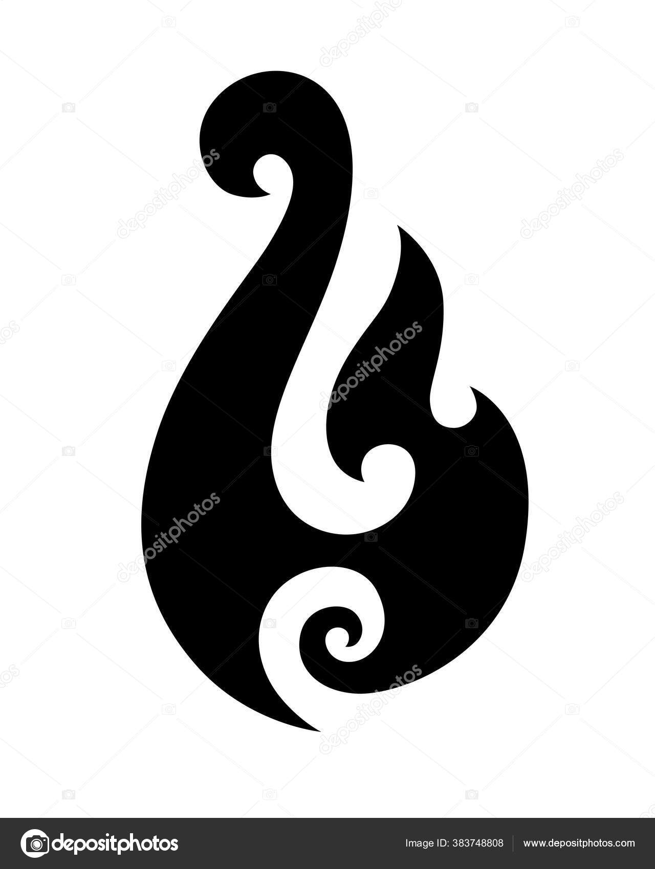 Maori Tattoo Style Fish Hook Bone Matau Hei Matau 10450415 Vector Maori Tattoo Style Fish Hook Bone Matau Hei Matau 10450415 Vector