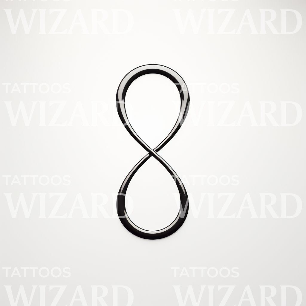 Minimalist Infinity Symbol Tattoo On The Ankle Minimalist Infinity Symbol Tattoo On The Ankle